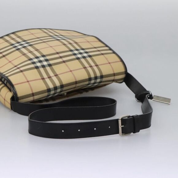 Burberry Nova Check Beige Canvas Shoulder Bag (Pre-Owned) - Picture 5 of 16